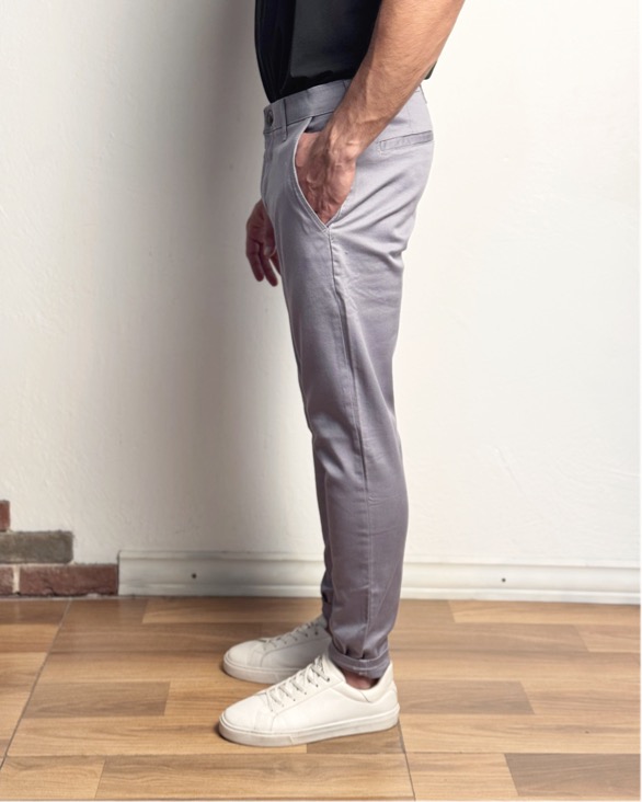 شلوار اسکینی کتان کجراه مردانه کد ۱۴۸