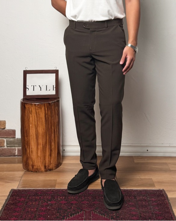 شلوار پارچه ای اسلیم فیت بزیاق کد ۱۲۵