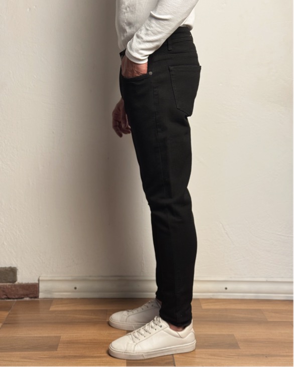 شلوار جین کجراه اسکینی مردانه کد ۱۵۵