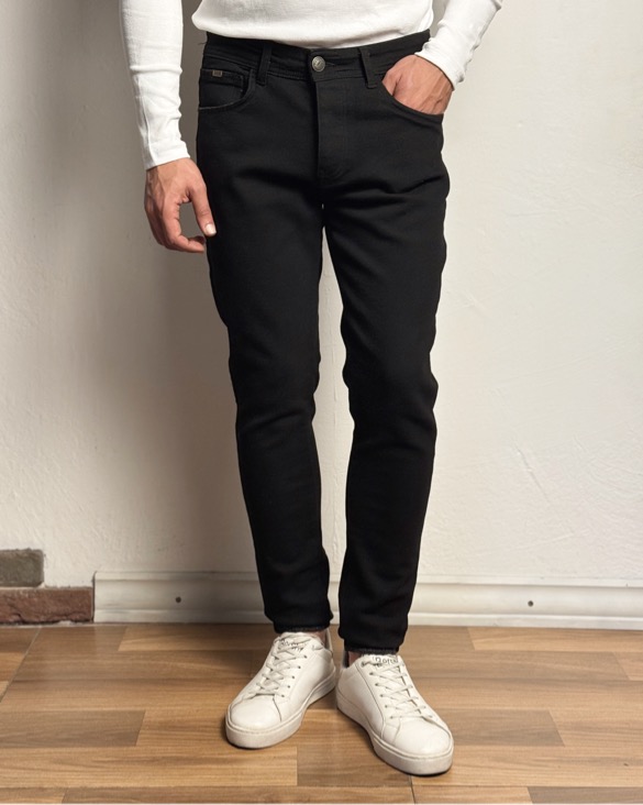 شلوار جین کجراه اسکینی مردانه کد ۱۵۵