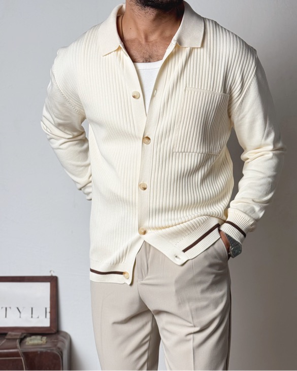 کاردیگان دکمه ای تریکو مردانه ترک کد ۱۳۷